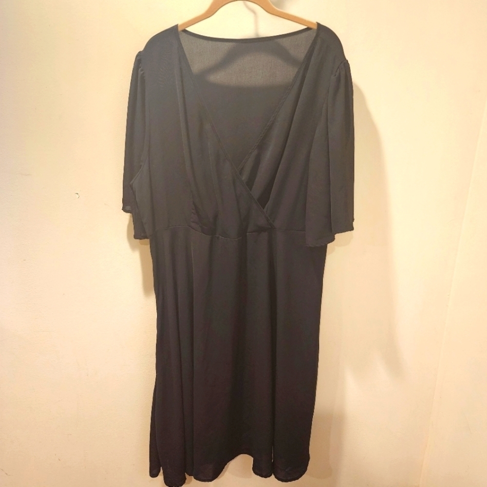Shein black plus size midi dress 3XL
